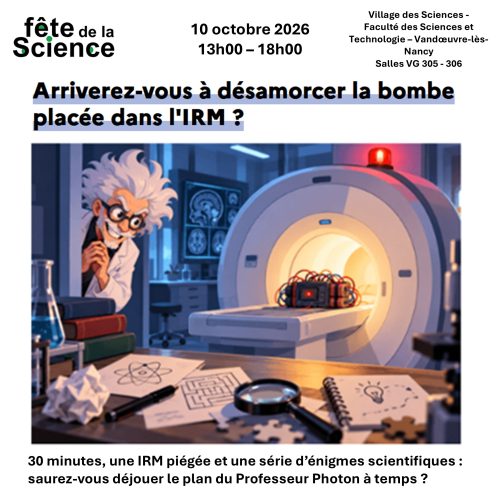 Escape Game – Fête de la Science 10 octobre 2026